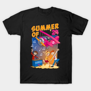 The Summer Of 2024 - ny And Colourful Illustration T-Shirt